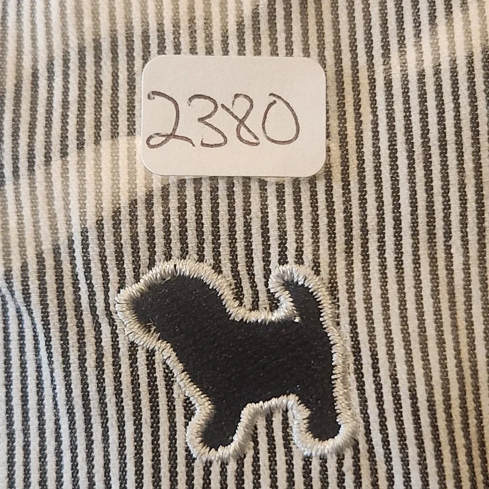 Unbranded Flat Cap Kids 46 Grey White Excellent Striped Newsboy Puppy Hatp